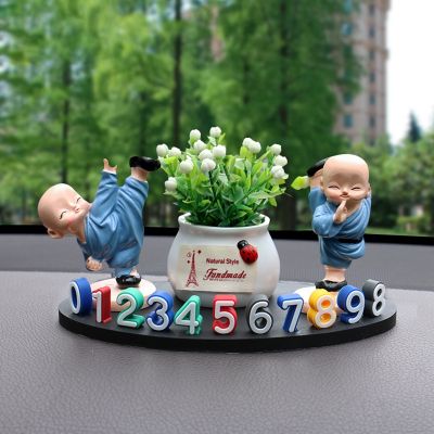 Car phone number temporary move car parking tag 4 d creative cute cartoon furnishing articles auto supplies decoration
