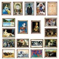 World Famous Painting Fridge Magnets Monet Picasso Cezanne Art Drawing Decorative Fridgerator Stickers Kitchen Artistic Decor Refrigerator Parts Acces