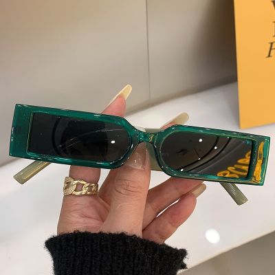 New Small Square Frame Sunglass Cool Vintage Fashion Trendy Hip Hop Men Women Eyewear Retro Popular Colorful Personalized Shades