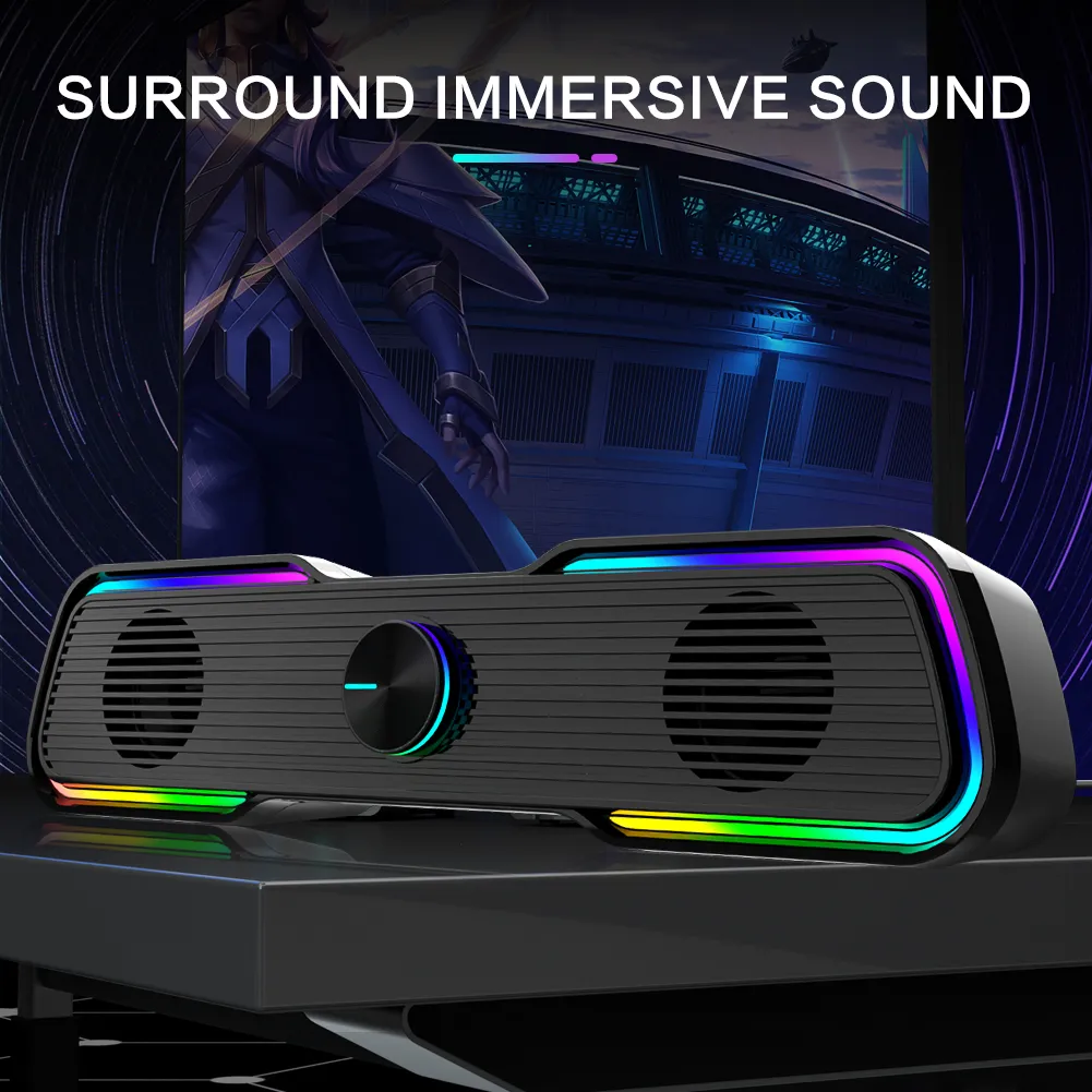 Aula N-169B Soundbar Gaming Speaker with USB RGB Lighting Power Bass -  Online at Best Price in Singapore only on