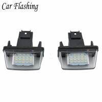 Car Flashing 12V 18LED Car License Plate Light 12V 6500K Lamp For Peugeot 206 207 307 308 406 407 For Citroen C3 C4 C5 C6