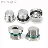 1/8 1/4 3/8 1/2 3/4 BSP Metric Male Thread 316 Stainless Steel Hex Socket ED End Cap Sealing Ring Flange Plug Pipe Fitting