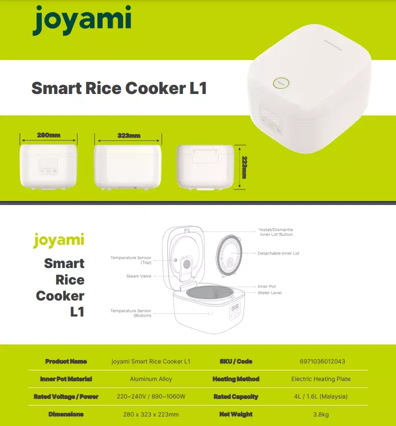 joyami Smart Rice Cooker