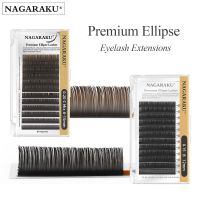 NAGARAKU Flat Split Tips Soft Natural Charcoal Ellipse Extension Supplies Brown Black Grey Light Black Cables Converters