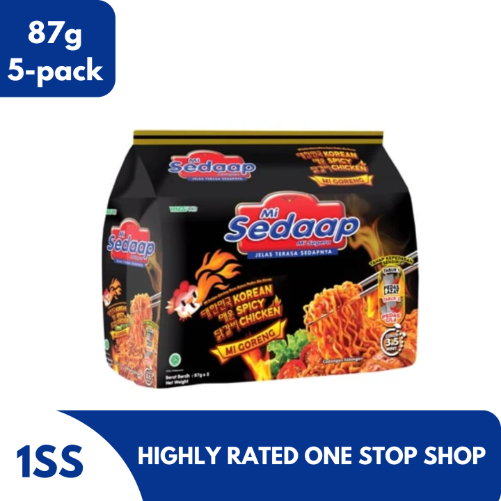 Mi Sedap Korean Spicy Chicken Fried Noodles 87g X 5 Pack Lazada Ph