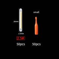 50ชิ้น/ล็อต2.2-4.5Mm L ไฟไม้เท้าไฟกลางคืนตกปลาที่มีประโยชน์สติ๊กเกอร์เรืองแสงในที่มืดทุ่นตกปลาแท่งไฟฟลูออเรสเซนต์ตกปลาที่มีประโยชน์