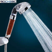 BOCHSBC หัวฝักบัวพลาสติกความดัน Booster มือถือห้องอาบน้ำหัวฝักบัว Lotus หัวฉีดรอบ Water Saving SPA Shower Head