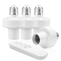 WADAE Wireless 20M Range Socket Led Lights Bedroom Living Room Remote Controller Household Smart Device Lamp Bases Timing Switch Lights Lamp Holder