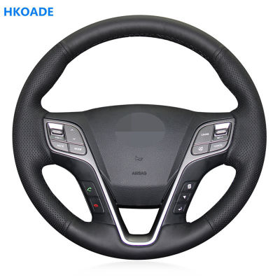 Customize DIY Micro Fiber Leather Car Steering Wheel Cover For Hyundai ix45 2013-2016 Santa Fe 2013-2018 Car Interior