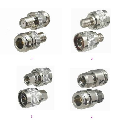 1pcs Connector Adapter F TV to N Male Plug amp; Female Jack RF Coaxial Converter Straight New