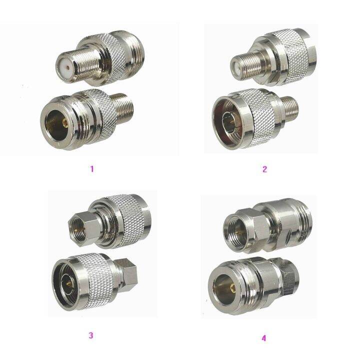 1pcs-connector-adapter-f-tv-to-n-male-plug-amp-female-jack-rf-coaxial-converter-straight-new