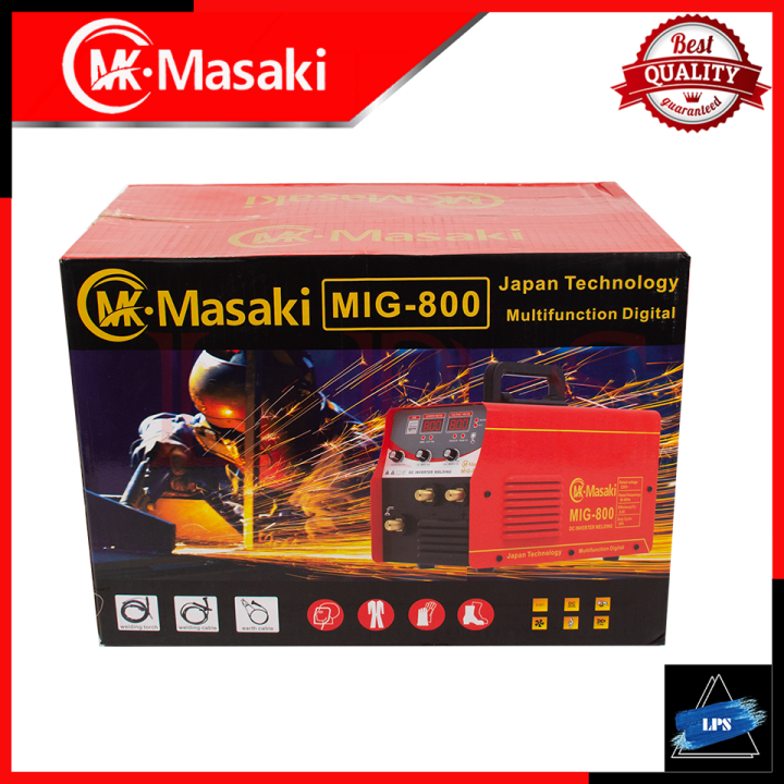 masaki-ตู้เชื่อม-mig-ไม่ใช้แก๊ส-เครื่องเชื่อมไฟฟ้า-รุ่น-mig-800-ลวดฟลักซ์คอร์-รุ่น-mig-800-การันตีสินค้า