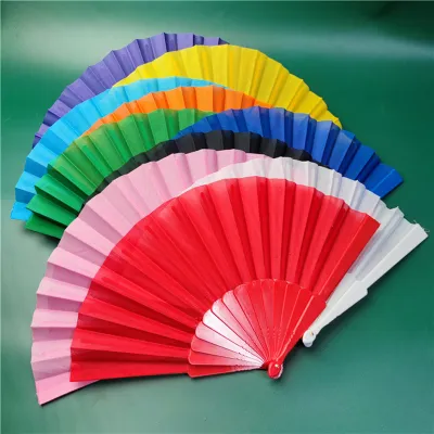 Hand Fans Personality Fans Imitation Silk Female Silk Fan Handing Fan Fan Folding Hand Fan