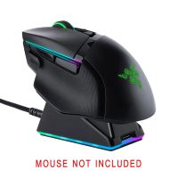 แท่นชาร์จ Chroma RGB สำหรับ Razer เมาส์ไร้สาย Deathadder V2 Pro,Naga Pro,Viper Ultimate และ Basilisk