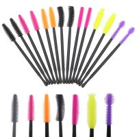 ◕☫ Manufacturers selling disposable silica eyelash comb brush makeup silica eyebrow brush knife type tower type silicone eyelash brush