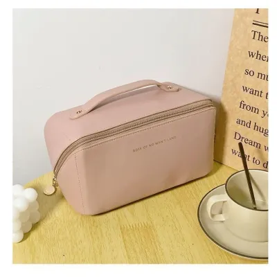 High-end MUJI cosmetic bag womens large-capacity portable ins high-end feeling net red 2023 new travel cosmetics washing storage bag
