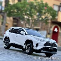 卍 RAV4 SUV Alloy Car Model Diecasts Veículos De Brinquedo Metal Simulação Modelo Carro Coleção Som E Luz Presentes Para Crianças 1:32