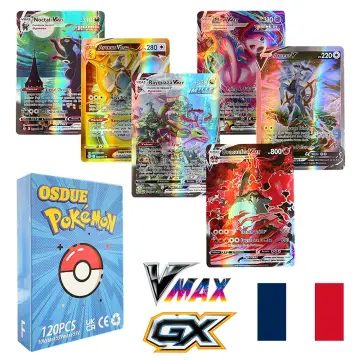 100Pcs GX Holographic Pokemon Cards in Portuguese Letter with