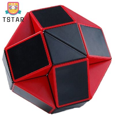 Tstarลูกบาศก์ปริศนารูบิคสีแดง/ดำ,อุปกรณ์เสริมสำหรับไม้บรรทัดงูขนาด15นิ้ว