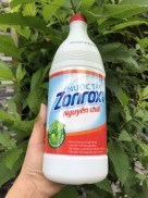 Nước tẩy trắng quần áo Zonrox nguyên chất 1000ml