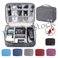 【Ready Stock】 ✼۞▬ B40 Travel Cable Storage Bag Charger Wires Cosmetic Zipper Storage Pouch Large Capacity Bag Waterproof Multifunctional Digital USB Gadget Organizer Portable