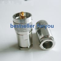 1x PL259 UHF Male Clamp rf Connector for LMR400 RG8 RG213 RG214 Coaxial Cable