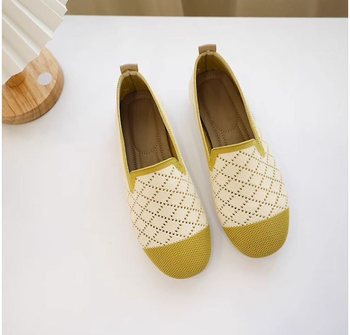 dikodumter-รองเท้าส้นแบนส่วนรอบเป็นสีทึบใหม่-รองเท้าโลฟเฟอร์แผ่นรองเท้านุ่มสบายถักสำหรับแฟชั่นสำหรับผู้หญิง
