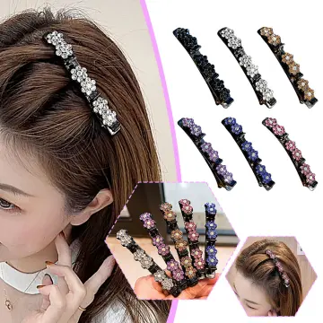 Shop Sparkling Crystal Breded Stone Hair Clip with great discounts