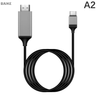 BAIKE 4K 1080P USB 3.1 Type C TO HDMI-Compatible สายเคเบิล USB-C สำหรับ MacBook Pro Chromebook Pixel