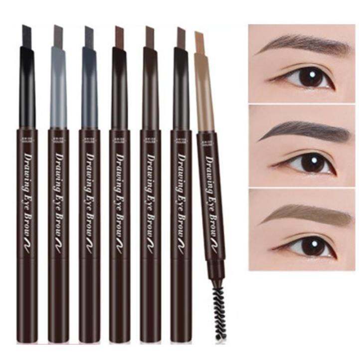 พร้อมส่งในไทย-dnm-ดินสอเขียนคิ้ว-แบบสองหัว-กันน้ำ-มีให้เลือก-7-สี