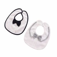 【DT】hot！ Lawadka Baby Bibs Boys Cotton Newborn Gentleman Bow Burp Infant Saliva Bandana