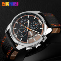 Casual Leather Belt Men Watch SKMEI Waterproof Business Mens Quartz Watch Running Watch for Men Fashion Minitary Date Male Hour