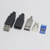 【】 yaoping 1ชุด USB แบบ DIY 3.0หัวต่อตัวผู้แจ็ค USB หัวแร้งประเภทสายหางซ็อกเก็ต3 USB ความเร็วสูงแจ็ค3.0ตัวผู้เต้ารับสำหรับชาร์จ