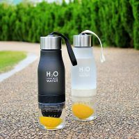 【CW】 Lemon Juice Fruit Bottle Infuser Drinkware 650ml Colorful Outdoor Cup