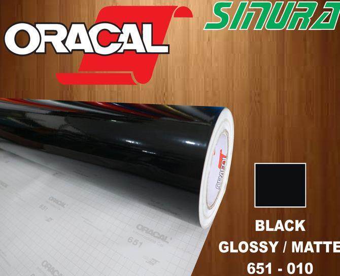 Sticker Oracal 651 070 Black Hitam Glossy Matte Lazada Indonesia