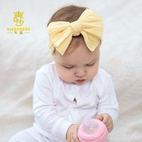 [COD] 2022 new European and parent-child hair accessories nylon elastic baby headband wide hairband bowknot childrens headwear