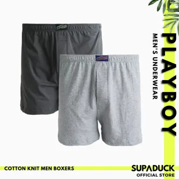 2 Pieces) Cotton Stretch Playboy Men's Trunks Underwear - B122522-2S