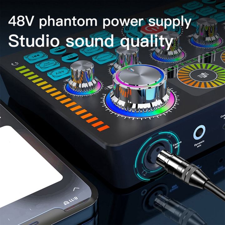 studio-record-bluetooth-microphone-mixer-voice-changer-live-streaming-sound-mixer-karaoke-home