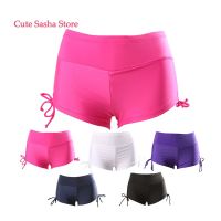 hotx 【cw】 Sport Swimwear Bottom Ajustable Ties Boyshort Band Swim Short Brief Pants Waist Boyleg Swimsuit