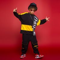 [COD] Boys spring suit new 2021 middle and big boys autumn long-sleeved trendy sweater handsome foreign style childrens sports hip-hop