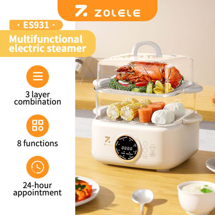 ZOLELE ES931 3layer Electric Steamer 32L Large Capacity
