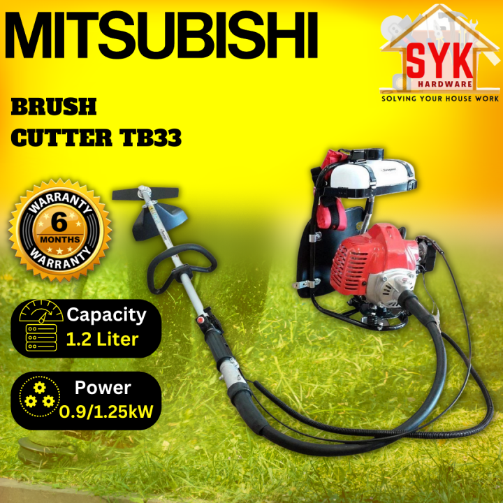 SYK Mitsubishi TB33 Gasoline Backpack Brush Cutter Machine Backpack ...