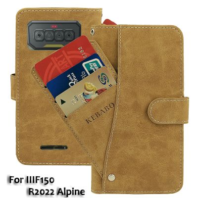 Vintage Leather Wallet IIIF150 R2022 Alpine Case 6.78 quot; Flip Luxury Card Slots Cover Magnet Phone Protective Cases Bags