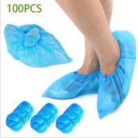 100pcs Household Indoor Disposable Shoe Cover Plastic Rainproof Waterproof Cover Slip Resistant Shoe Cover Rain Boots