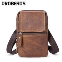 ▤ กระเป๋าหนังวัวแท้กระเป๋า Crossbody กระเป๋าคาดเอวสำหรับผู้ชาย