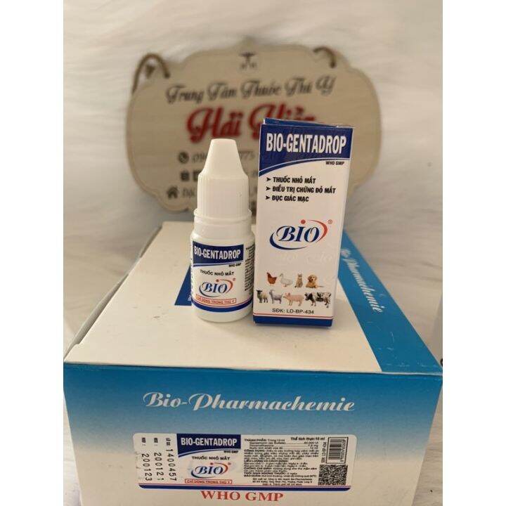 10Ml BIO GENTADROP eye drops on dogs, cats, poultry, pigs, buffalo