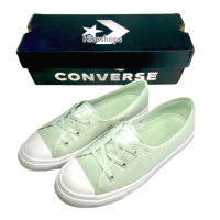 Converse รองเท้าคอนเวิร์ส รองเท้าผ้าใบผู้หญิง รุ่น All Star Ballet Pop Color Slip  สี green ของแท้จาก Shop พร้อมกล่องใส่ Converse Ballet Pop Color Slip