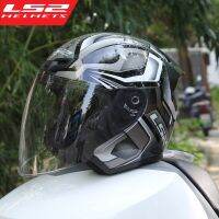 หมวกกันน็อก LS2 OF608ครึ่งหมวกกันน็อครถจักรยานยนต์ Moto Racing หมวกกันน็อกมอเตอร์ไซด์ Capacete แข่งรถ