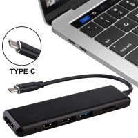 6-In-1 Hub USB C HUB USB C อะแดปเตอร์4พัน HDMI USB3.0 USB2.0 Sd/micro SD การ์ด Type C อะแดปเตอร์สำหรับ MacBook Pro สำหรับ P20 Pro