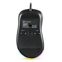 Motospeed V100เมาส์สำหรับเล่นเกมส์แบบมีสาย RGB LED Backlight 5 DPI ไดรฟ์แมโครสำนักงานคอมพิวเตอร์ PMW3325ปรับได้6200สำหรับแล็ปท็อป